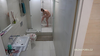 Hidden Cameras Catch Young European Showering